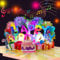 Magic Ants Musikalische 3D Pop-Up Geburtstagskarte mit Licht – 3D „Happy Birthday“-Karte mit reiner Melodie „Happy Birthday“ – Einzigartige Grußkarte mit Umschlag für Männer, Frauen, Kinder, Familie
