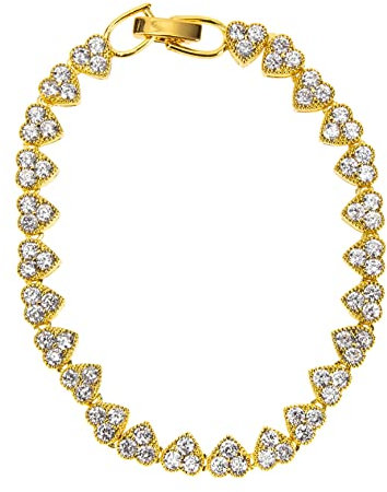 LIFKOME Link Necklace Heart Chain for Men and Women Hip Hop Jewelry Stylish Neck Accessory for Daily Wear and Special Occasions Comfort-fit and Durable Design