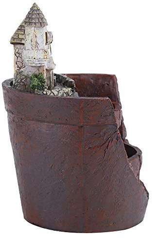 Maceta de Resina Creativa para Plantas Suculentas, Cesta de Flores, Decoración del Hogar, Jardín, Casa Dulce con Material de Resina, Ideal para Mini Jardín, Casa de Muñecas,