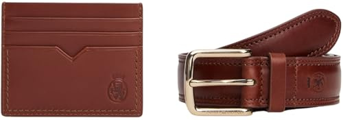 Tommy Hilfiger Herren Geschenk-Set Crest Kartenetui und Gürtel
