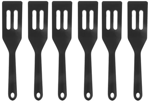 PRETYZOOM 6st Hitzebeständiger Keksspatel Dreher Sieb Pfannkuchen Schaumlöffel Zum Kochen Langsamer Kocher Spachtel Zum Kochen Küchenhelfer Bratspatel Digitale Küchenwaage Black Kieselgel