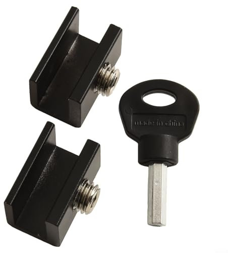 Set di fermi di blocco con chiave verticale, serrature di sicurezza regolabili per bambini e animali domestici (nero)