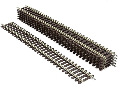 Evemdel Modello H0 1:87 Codice 100 19 Binario dritto in rame nichelato con connettore, decorazione paesaggistica (12/Pkg)