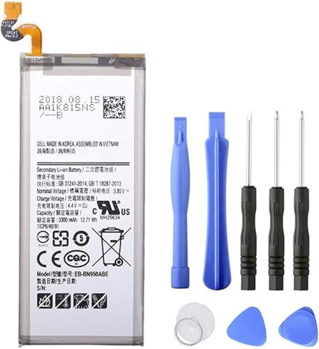 EB-BN950ABE Batteria di ricambio compatibile per Samsung Galaxy Note 8 N950 SM-N950 N950T N950A N950P N950V N950R4 con strumenti (12,71 V 3300 mAh)