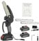 ejlaikmm Mini Chainsaw 6 Inch,Electric Chainsaw Cordless,550W Battery Powered Chain Saw with 2x1.5AH Batteries,3000RPM Small Handheld Garden Saws Outdoor Power Tools for Tree Branch Wood Cutting Black
