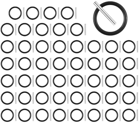 100 Pcs Replacement Pin and O-Ring Set, 4x30mm Impact Wrench Rings and 3x25mm Impact Driver Socket Pins, for Impacts Socket Scaffolders for Impacts Wrench, Pressure Washer (50 Pairs)