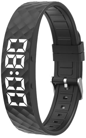 ALINUOYQ Adjustable Vibrating Alarm Wristband, Alarm Bracelet, Watch Wearable Silent Timer, Waterproof 45-Day Battery Life Silent Wrist Shock Bands for Deep Sleepers Seniors Elderly Women Men Kids