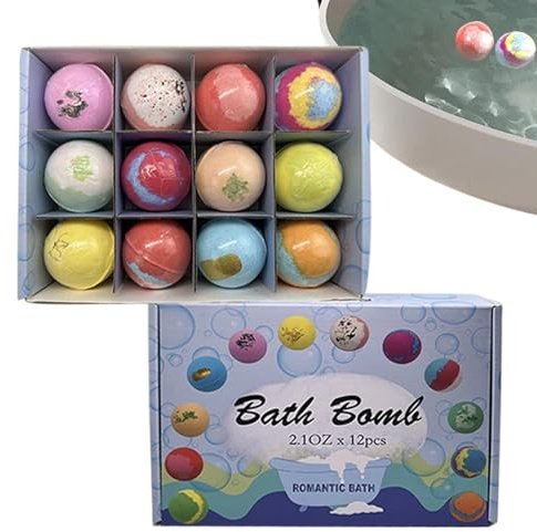 Bath Bubble Balls - Skin Moisturizing Supplies, Foaming Lushs Bombs with Oils, Fizzy Spa Aromatherapy, Moisturizer Body Care, Relaxation Soaking Kit for Providing a Luxury Home Spa Experience
