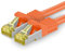 1aTTack.de Cat.7 Netzwerkkabel 30m Orange 1 Stück Cat7 Ethernetkabel Netzwerk LAN Kabel Rohkabel 10 Gb s SFTP PIMF LSZH Set Patchkabel mit Rj 45 Stecker Cat.6a