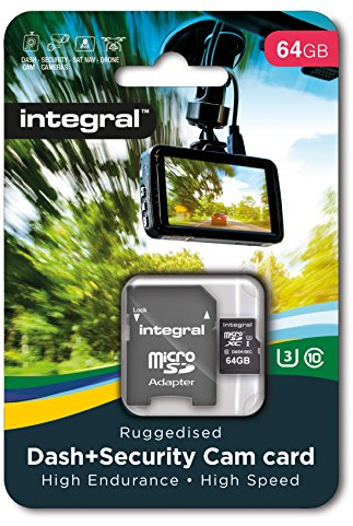 Integral 64GB micro SD card for dashcam High Endurance microSDHC memory card