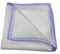 Avantgarde - Pochette Uomo da Tasca Bianca Man Handkerchief Seta Silk Bordo Diversi Colori (Taglia Unica, bordo alto lilla viola)