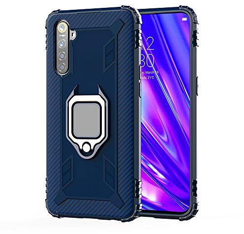 TANYO Hülle für Sony Xperia 10 II (Sony 10 ii), Schutzhülle TPU Silikon Armor Handyhülle mit Ständer, Stoßfeste Silikonhülle mit Bumper, Blau