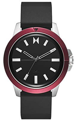 MVMT Analog Quarzuhr für Herren mit Schwarzes Silikonarmband - 28000073-D