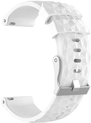 Meiruo Ersatz Armband für Suunto D5i/Suunto 7/Suunto 9/Suunto Spartan Sport Wrist HR baro (Weiß)