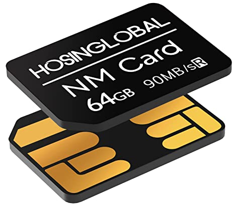 NM Karte 64GB 90MB/S Nano Speicherkarte Nano Karte Nur für Huawei P30/P40/P50/P60 Series/Mate20/Mate30/Mate40/Mate50/Mate60 Series Nano 64GB Karte geeignet