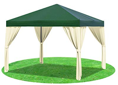 Stabilezelte Pavillon 3x3 Meter Sahara 400g/m² Premium PVC GRÜN