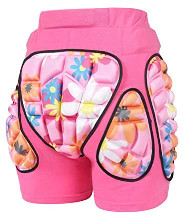 Tumnea Kinder Gepolsterte Protektorhose 3D Gepolstert Protektorhose Atmungsaktive Hüftschutz Eva Pad Unterhose Kurz Schutzhose Ski Skifahren Skateboard Snowboard