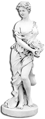 Fontaine de jardin, figure de femme, statue en pierre, décoration extérieure/intérieure, sculpture