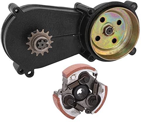 Boîte de vitesses d'embrayage, kit de logement de cloche de tambour d'embrayage de transmission 14T pour 47cc 49cc Mini Pocket Quad Dirt Bike ATV