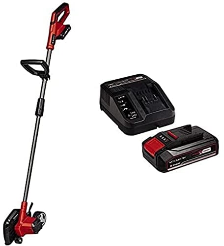 Einhell Dresse-Bordure sans Fil GE-Le 18/190 Li-Solo Power X-Change (li-ION, 18 V, réglage de la Profondeur à 3 Niveaux, Manche démontable, revêtement Souple Softgrip) avec Chargeur et Batterie 2,5Ah