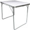 Grafner XL Aluminium Camping Tisch klappbar, stabil und tragbar, 80 x 60 x 70 cm, mit Griff, belastbar bis 50 kg, Klapptisch Alu Gartentisch Mehrzwecktisch Outdoor Koffertisch Picknick Tisch Festival