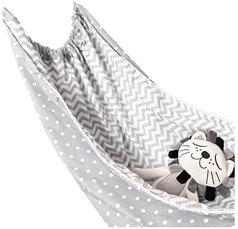 NOLLAM Hamac portable pour enfants en coton à suspendre pour intérieur/extérieur, 99,1 x 129,5 cm, poids maximum 50 kg