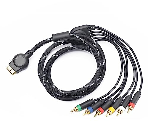 Jerilla PS2 PS3 Componente AV Cable 1.8m Cables de Componentes de Audio y Video HD, 1080P Componente YPbPr Cord Salida YPBPR para PS2/PS3 Consola, HDTV, Monitor