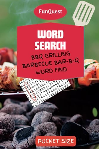 BBQ GRILLING WORD SEARCH BARBECUE WORD FIND BAR B Q: Pocket Edition FunQuest Puzzle Book