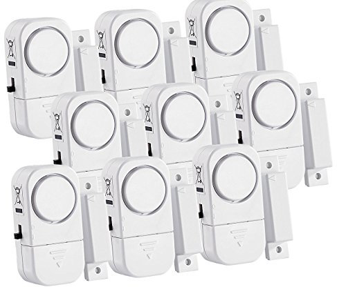VisorTech Alarm-Anlage: 9er-Set Mini-Tür- und Fensteralarme, 95 db, Versandrückläufer (Magnet Alarmanlage, Erschütterungs-Alarmanlage, Kindersicherung)