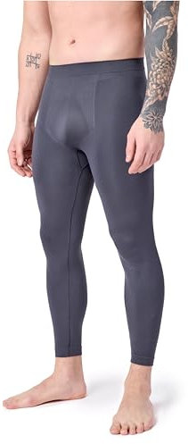 Ladeheid Lange Unterhosen Herren Funktionsunterwäsche Thermounterwäsche für Winter Sport Ski Outdoor Fußball Jogging LA40-260 (Graphite, M)