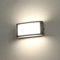 HLFVLITE Außenwandleuchte LED Außenleuchten 12W Wandleuchten Innen/Außen, 4000K Außenlampe Wasserdicht IP54 für Garten Terrasse Naturweiß, Anthrazit