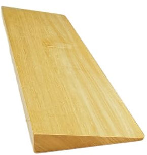 PRIMUZ Türschwellenrampe aus Holz, Rampe für Türen, Schwellen, Rollstühle, Fahrräder & mehr (70 x 18 x 3.5 cm)