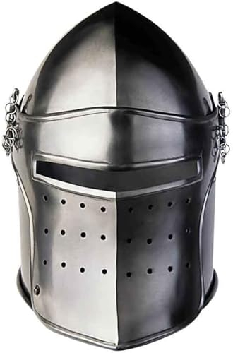ANTIQUEMEDIEVAL Magnus Visor Stahlhelm Knight Fantasy Helm LARP Armour