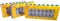 LEGO Aufbewahrungsprodukte:40660005X3 Minifigur Vitrine 16 (3er Pack) Hellblau Neu