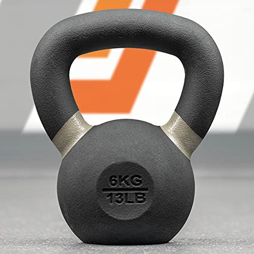 METIS Pro Cast Iron Kettlebells | Improve Your Strength Training with Premium-Quality Weights – Choose from Various Sizes [4-48kg] and 2 Set Options (6kg)