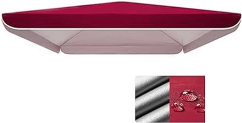 HENXUE Toldo Rectangular Y Cuadrado para Sombrilla De Exterior, Tela Oxford Gruesa De Doble Capa, Toldo De Repuesto para Sombrilla para Piscina, Patio, Playa, Jardín, Etc.,004,3X3M