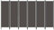 Paravent Outdoor Wetterfest Blackout Curtain 6-TLG. Raumteiler Anthrazit 300x180 cm