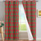 Curtain Weihnachten Grün Rot Blackout Curtain Weich Gardinen Wohnzimmer Waschbar Vorhang mit ösen Verdunklungsvorhänge Curtains Living Room Polyester Vorhänge 2x140x160cm