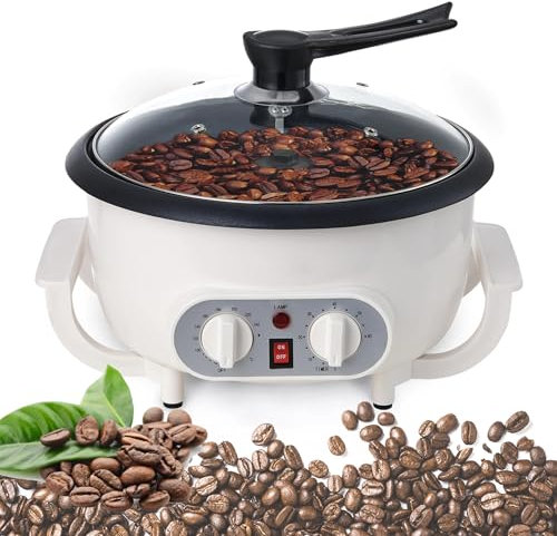Máquina Tostadora De Café con Temporizador, Tostadora De Café Eléctrica con Temperatura Ajustable, Tostadora De Granos De Café De 1,65 Libras para Uso Doméstico, Ideal para Principiantes