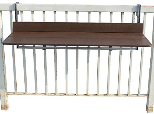 Hängender Stehtisch für den Außenbereich, Klappbarer Balkondecktisch, für Terrasse, Garten, Pool, Metall-Kaffee-Beistelltisch, Multifunktionaler Freizeittisch, Verstellbarer, anhebbarer, kla