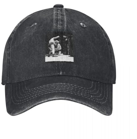 Baseballmütze Gorgeous George Wrestling Match Low Blow Blow Schwarz und Weiß Baseballkappe Ball Cap Golf Hut Mann Hüte Mann Damen Geschenk