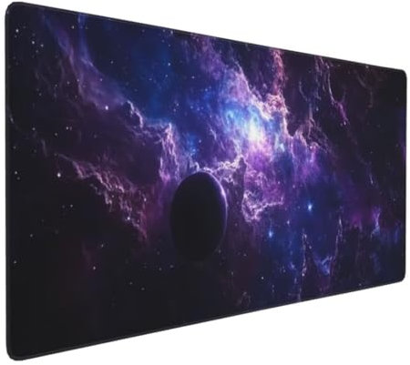 Mouse Pad Gaming Large XL 700x400mm with Soft Cloth Material Anti Fray Stitched Edges,Washable Waterproof Non Slip Rubber Base,Improved Precision and Speed,Laptop for Office and Home black N1522