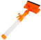 JISADER Limpiacristales con estropajo, fregona limpiadora de ventanas para interior y exterior, Naranja
