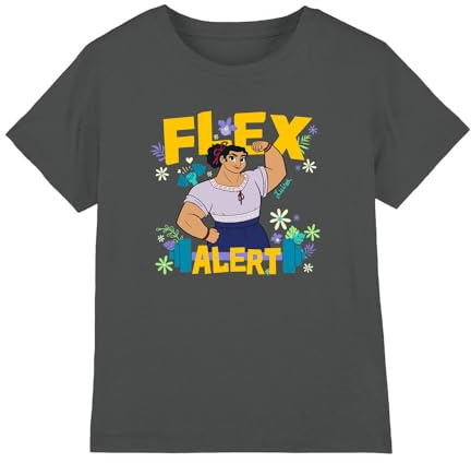 Disney Encanto Girl's Encanto Flex Alert with Luisa Girls T Shirt T-Shirt