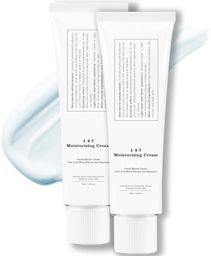 147 Gesichtscreme mit Niacinamide, Relief Cream und Feuchtigkeitscreme Gesicht für Peeling Gesicht, 147 Barrier Cream für Sehr Trockene Haut, Moisturizer Face und Gesichtspflege Creme,(2)