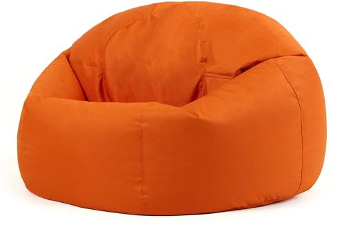 Bean Bag Bazaar Kingston Gaming Beanbag, Burnt Orange, Water Resistant Fabric, Large Bean Bag for Indoor and Outdoor Use with Filling Included, Floor Chair, Gaming, Bedroom, Living Room, Garden