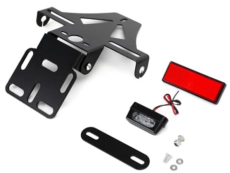 Number Plate Holder Universal Motorcycle Adjustable Angle License Number Plate Frame Holder Bracket Motor Bike Parts Replacement
