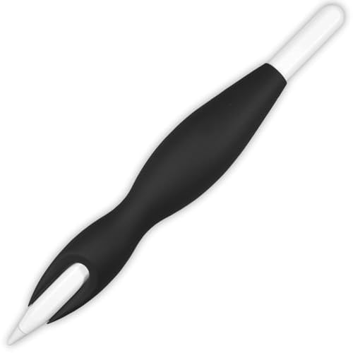 Impugnatura Ergonomica per Apple Pencil 1 & 2 - Accessorio iPad Comodo, Migliora Scrittura e Disegno