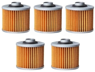5 Pezzi Filtro Olio Per Moto Per Ya&maha TDM850 Grizzly YFM 600 Raptor 700 Dragstar XVS 250 400 650 1100 V-Star XV 535 750 Virago Filtro aria carburante