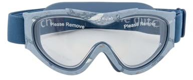 Little Dutch Kinder Schwimmbrille - Schwimmmaske mit Stoffband - für Jungen von 5-8 Jahre - Ocean World blau